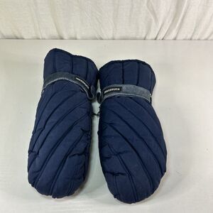 Vintage Wells Lamont Innsbruck Blue Winter Ski Mittens Large Waterproof